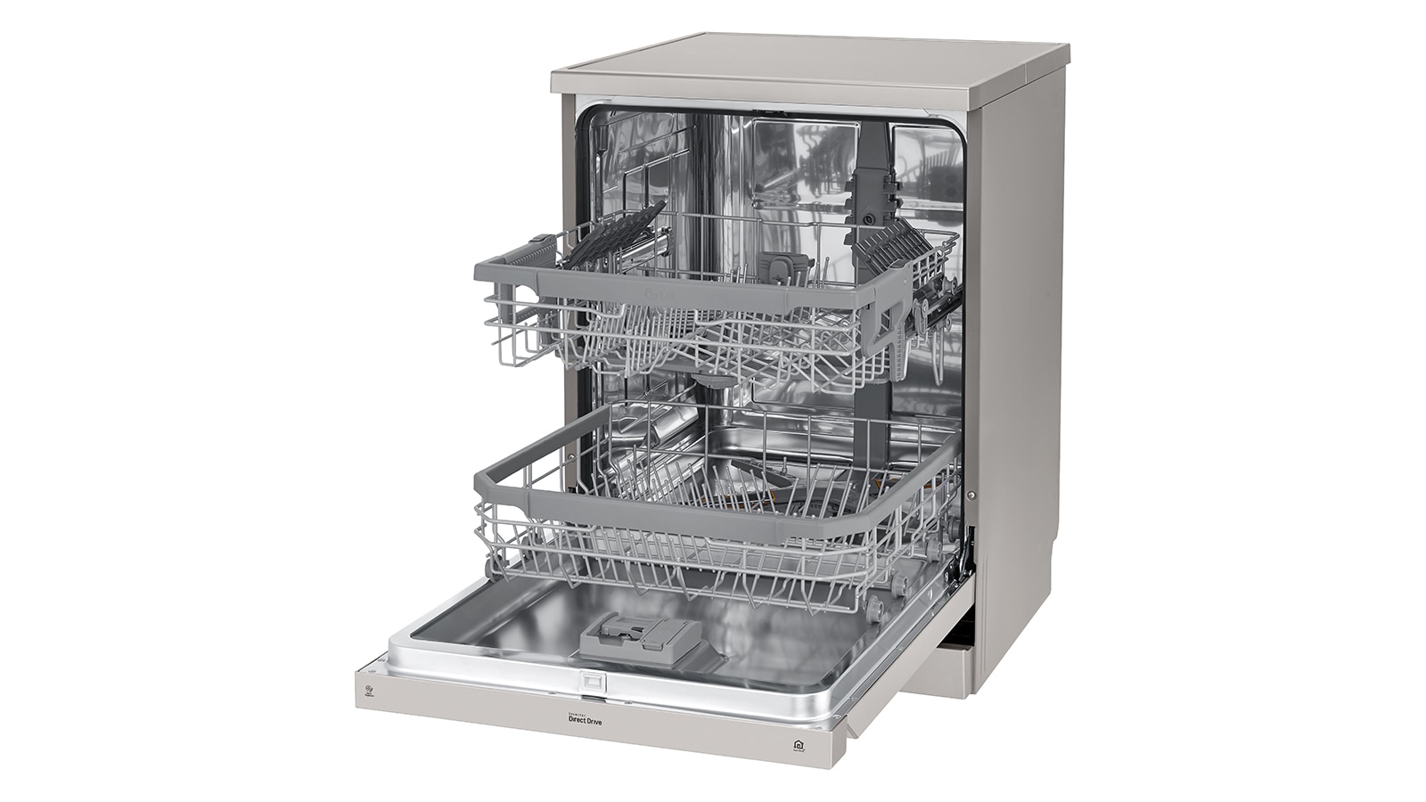 LG 14 Place QuadWash® Dishwasher in Platinum Steel Finish, XD4B14PS